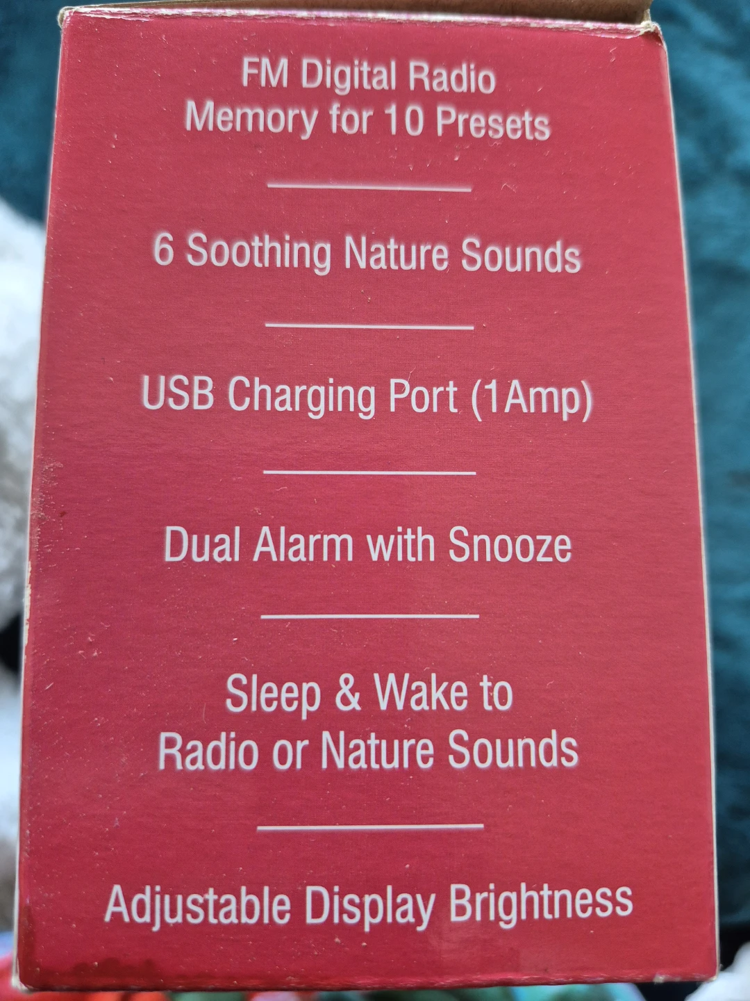 Westclox FM Clock Radio with USB Charging Port - photo 3