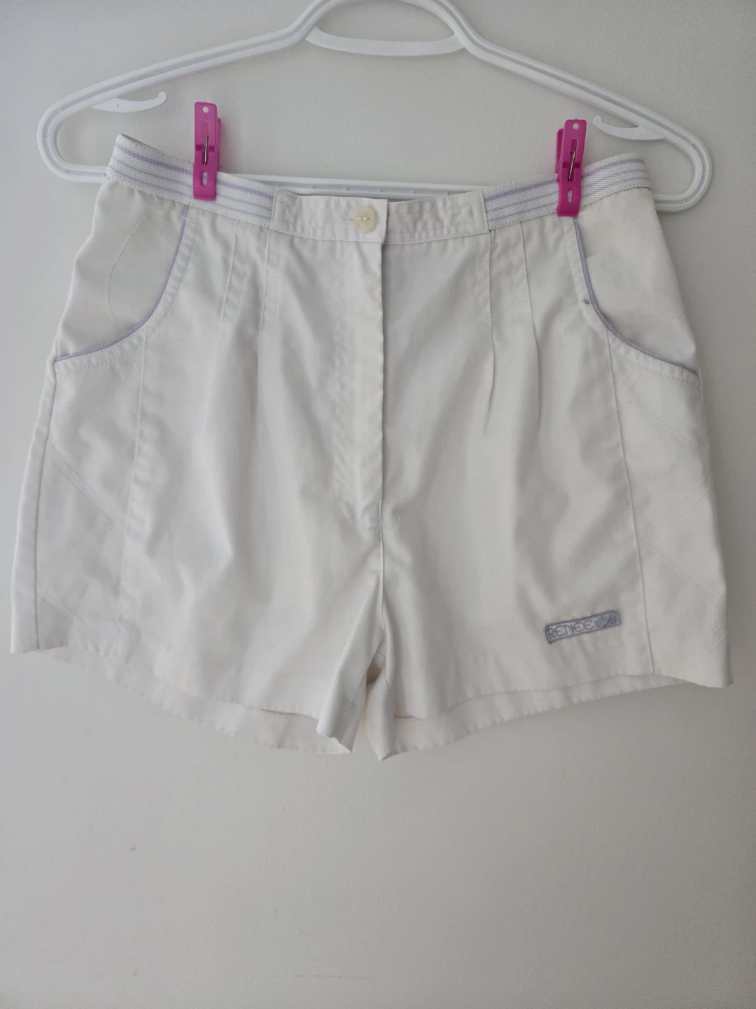White Tennis Shorts - XS