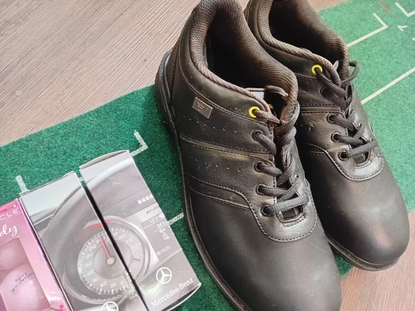 Black Golf Shoes with Spikes - photo 3