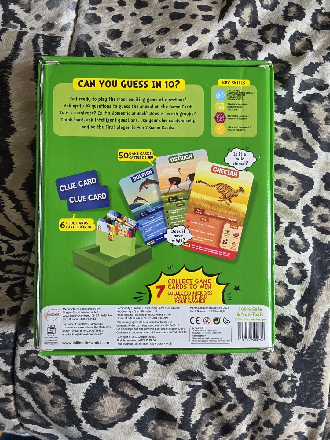 Skillmatics Guess in 10 Animal Planet Card Game - photo 2