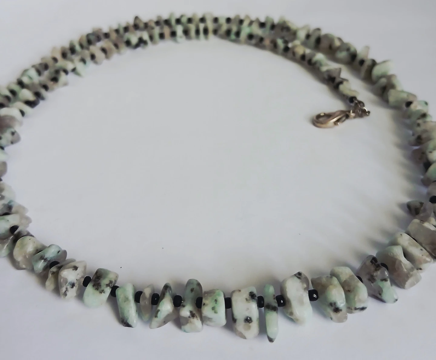 Gray Agate Chip Necklace for MEN - photo 2
