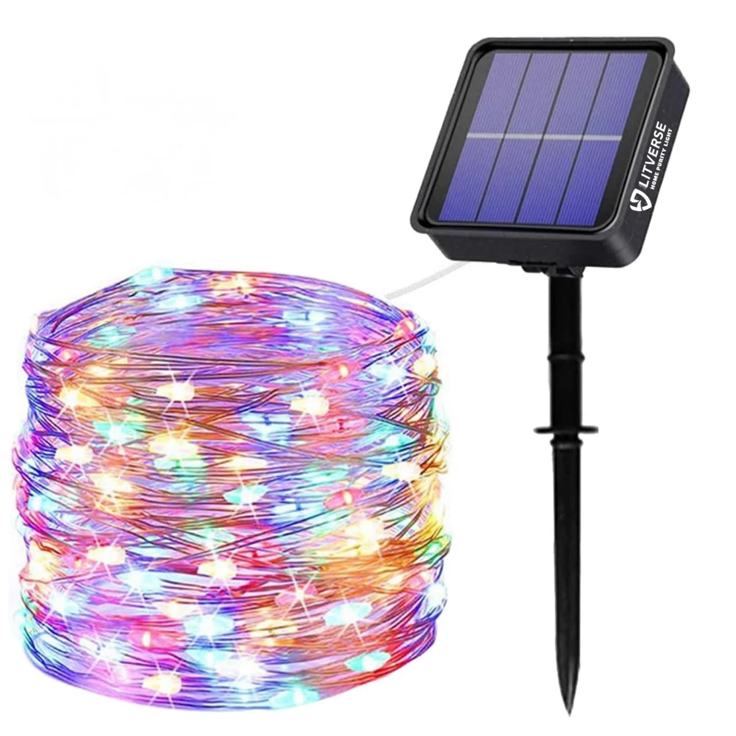 (BRAND NEW) 32m Solar Powered LED String Lights - Multicolour - photo 3