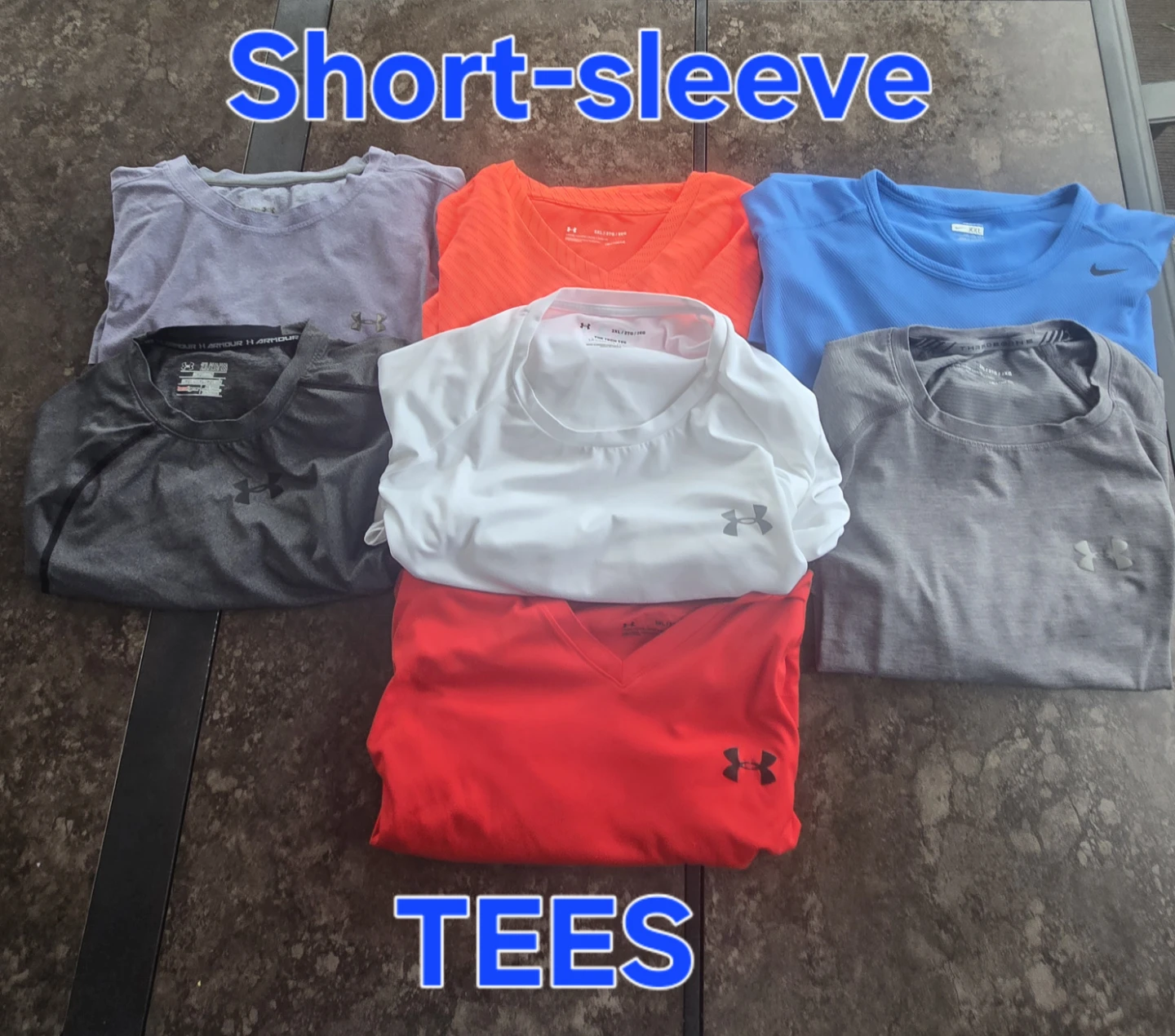 Men's Under Armour, Nike, Adidas shirts.2XL. EUC. - photo 2
