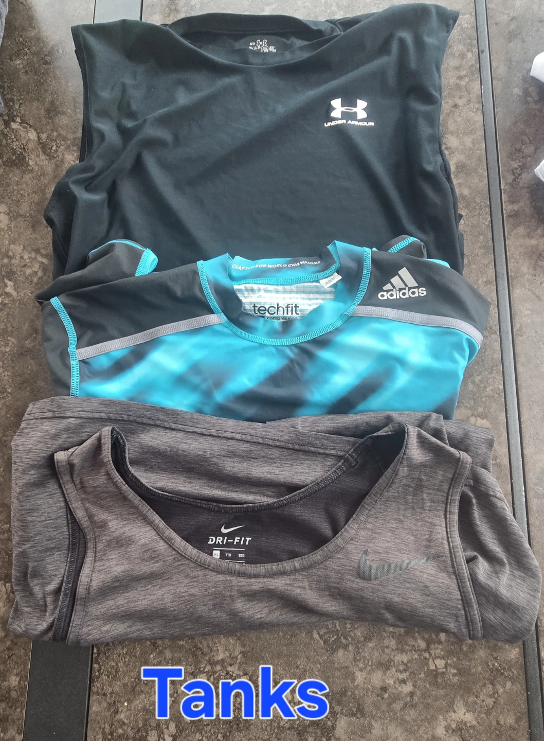 Men's Under Armour, Nike, Adidas shirts.2XL. EUC. - photo 3