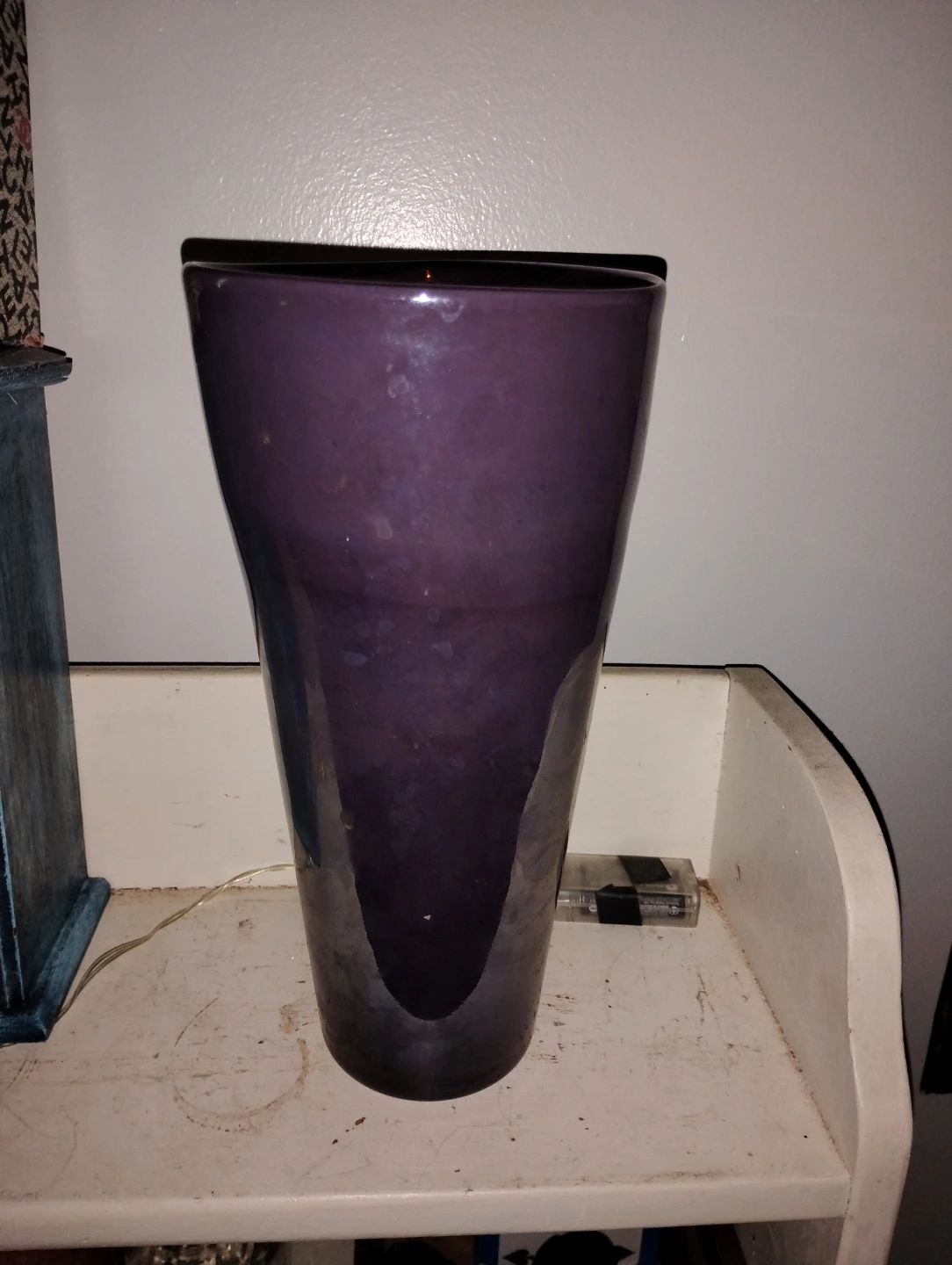 Vintage Murano Purple Glass Vase