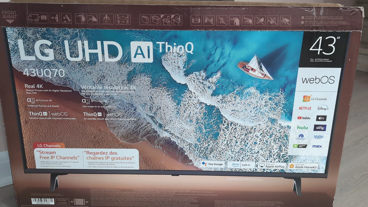 LG 43" UHD AI ThinQ 4K UHD Smart TV