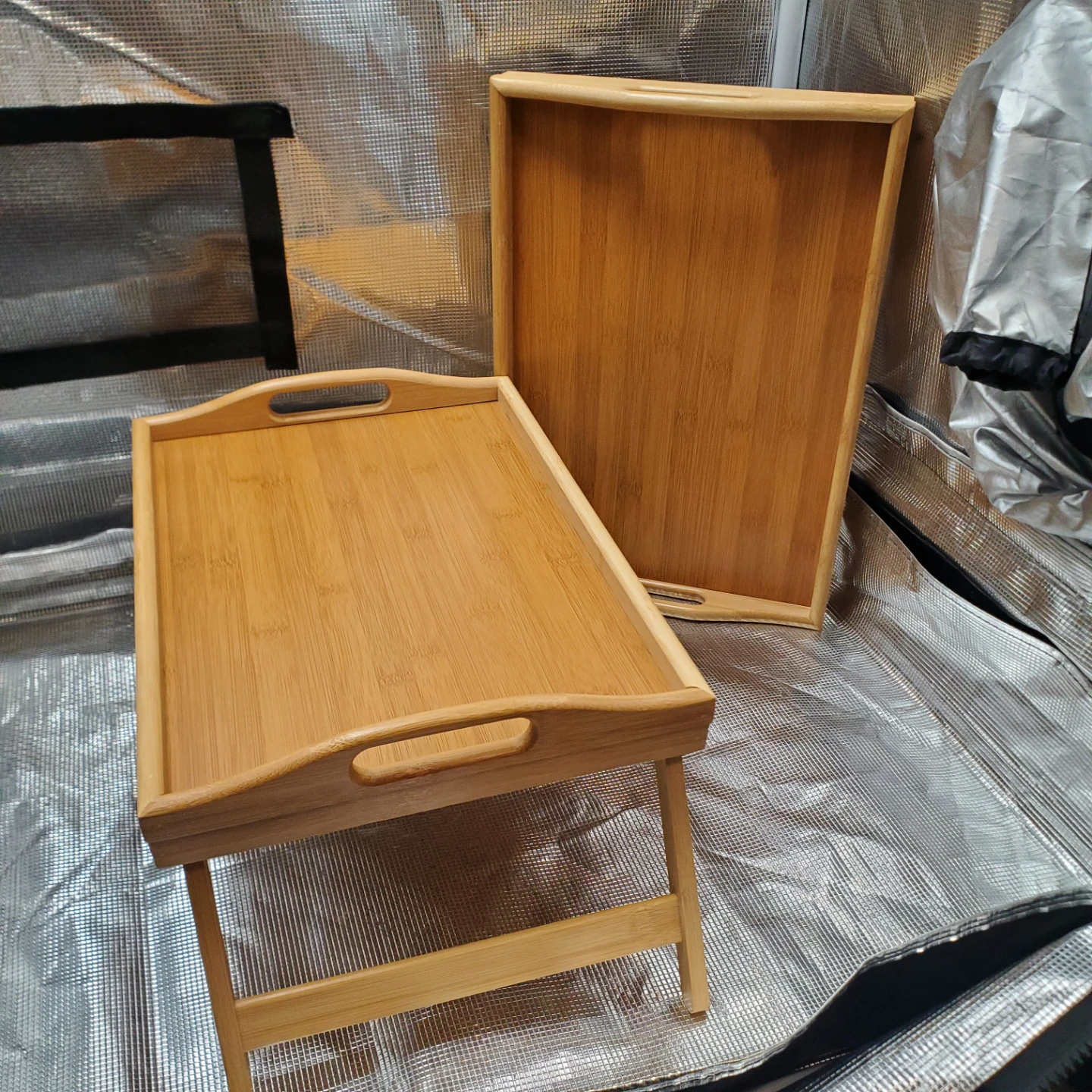 Bamboo Bed Tray with Folding Legs - photo 2
