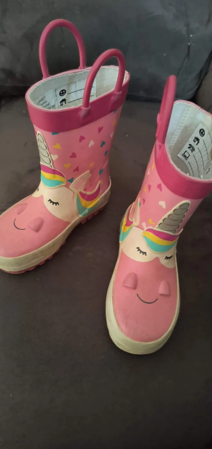 George Unicorn Rain Boots - Size 7 Toddler - photo 3