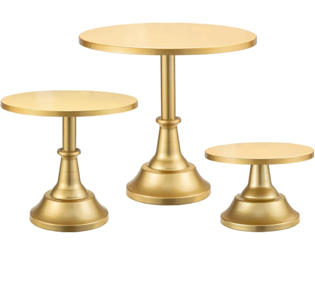 Gold Cake Stand Set - 3 Piece