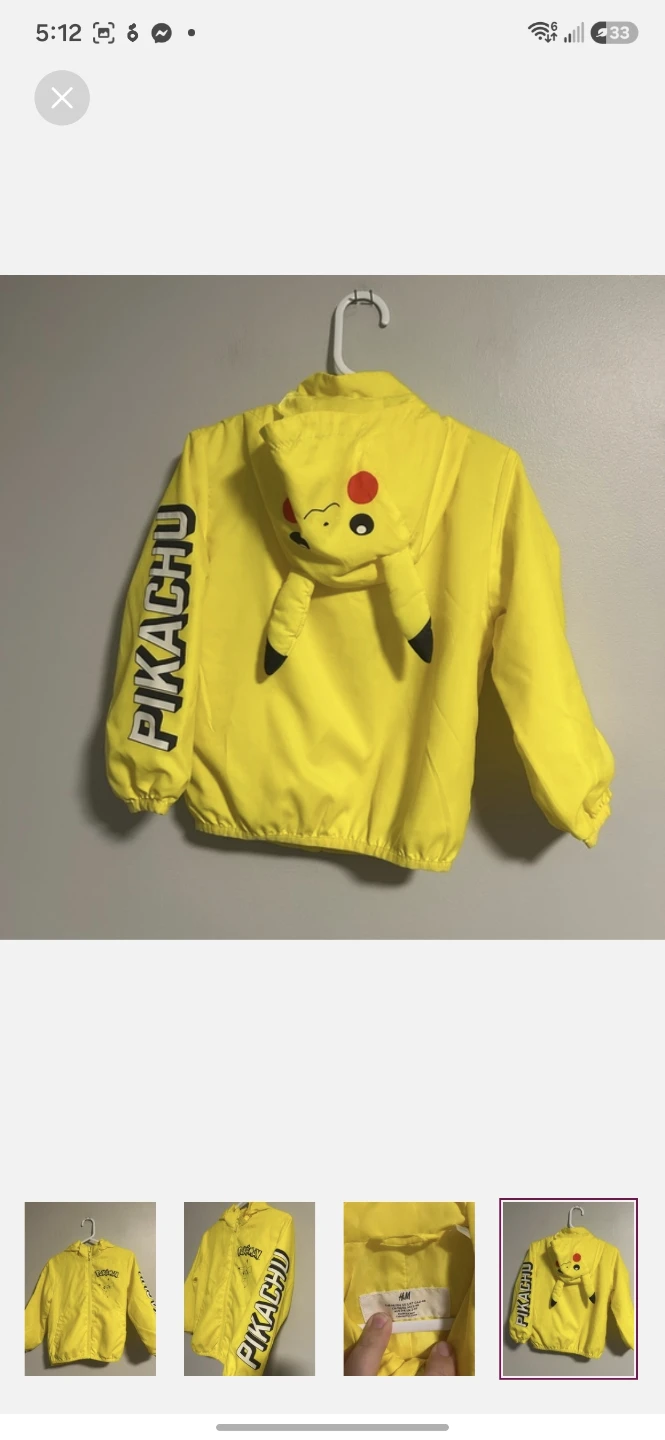 H&M Pokémon Pikachu Jacket - photo 4