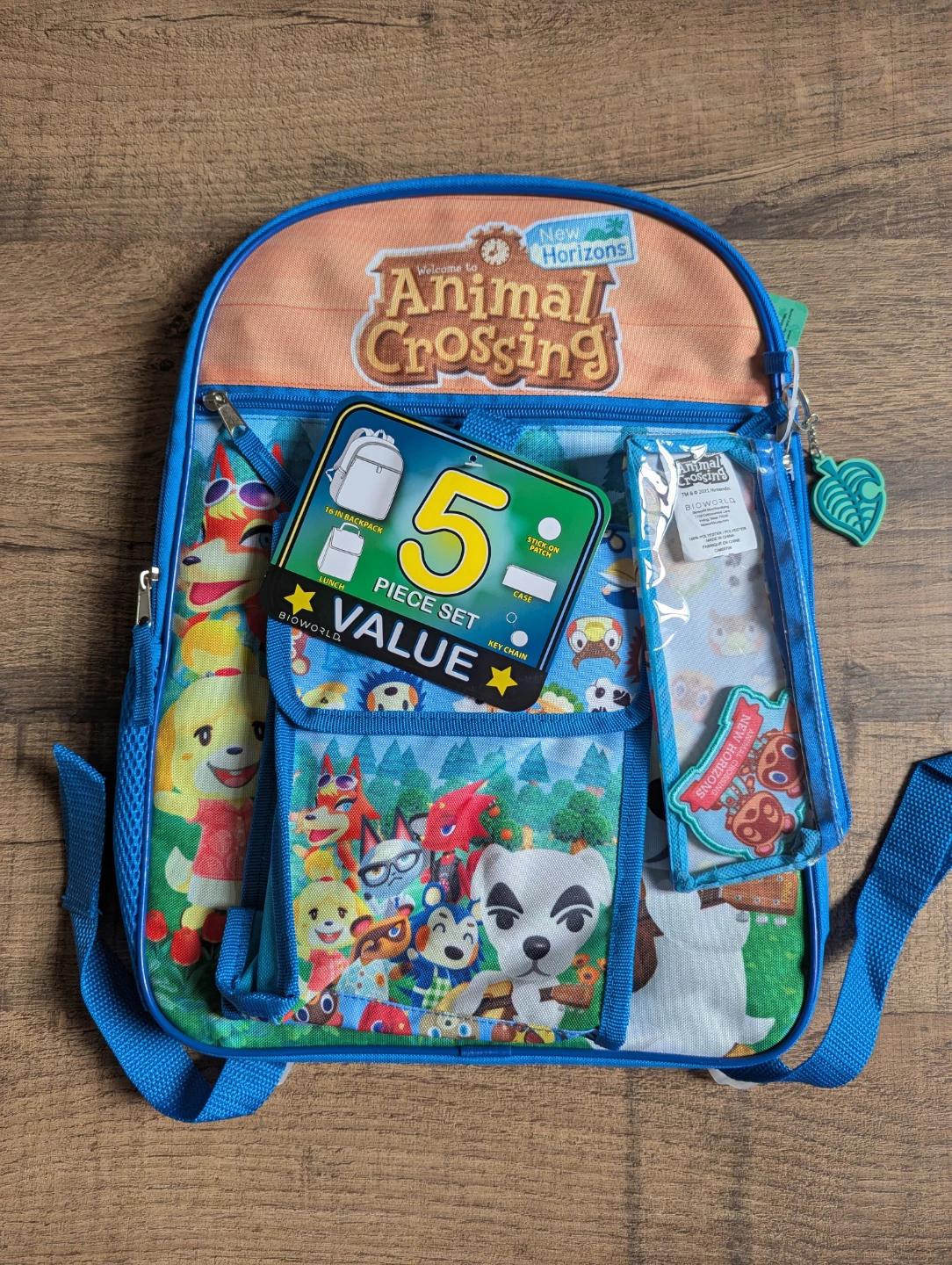 5pcs animal crossing backpack