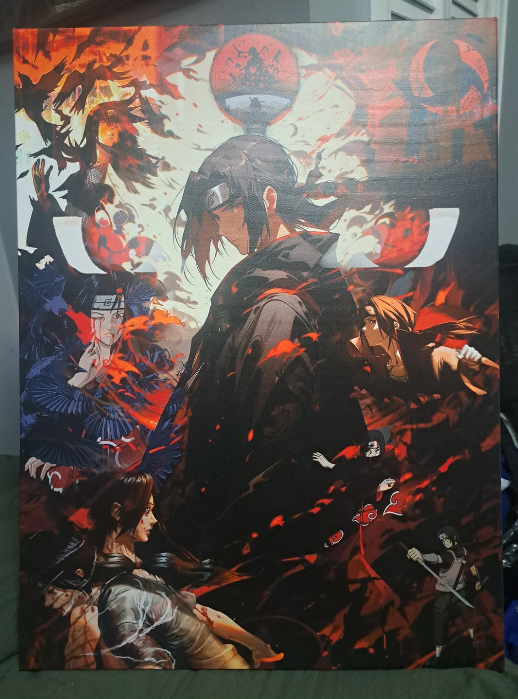 Itachi Uchiha (Naruto) Stretched Canvas Print
