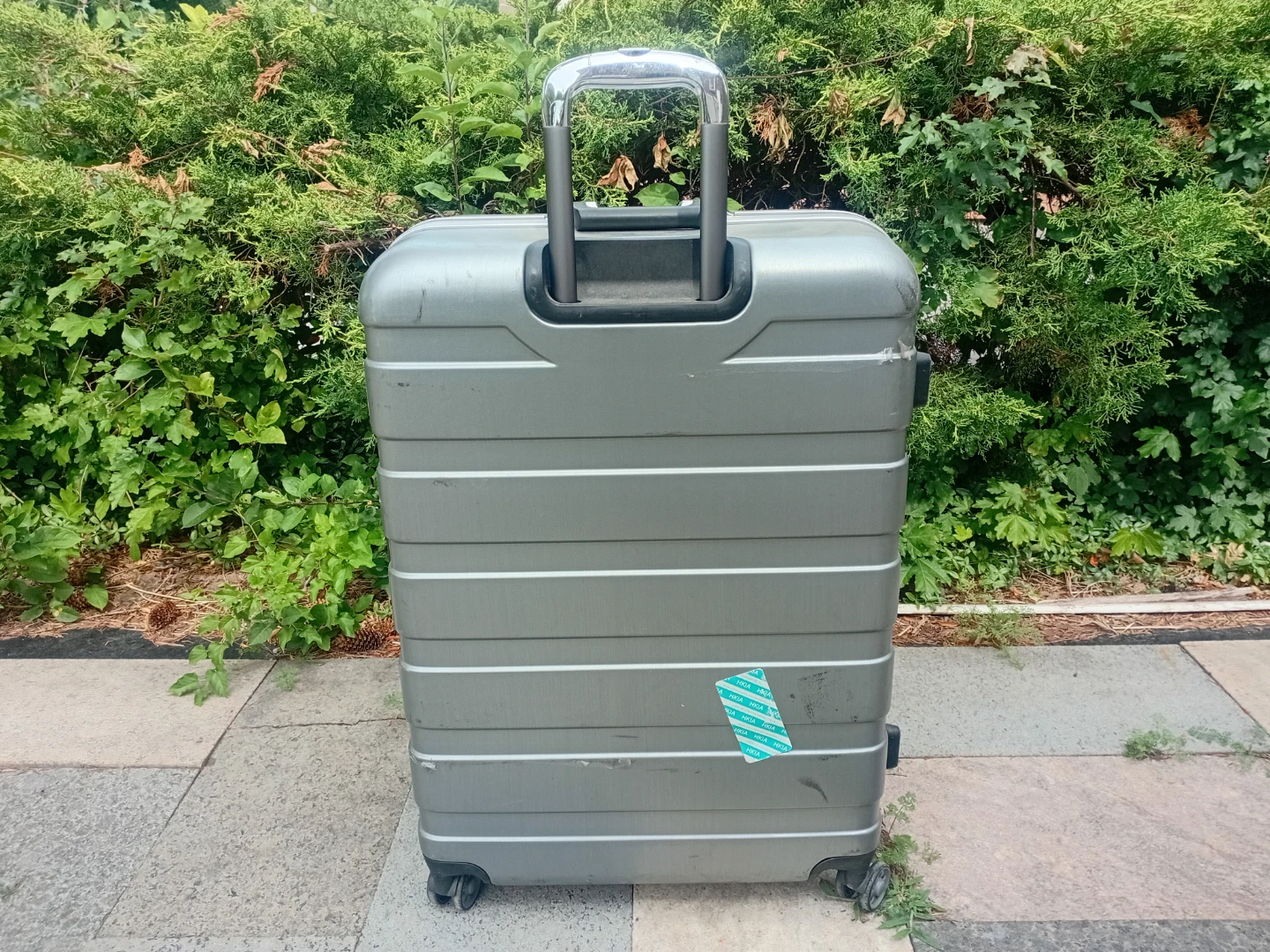 Silver Hard-Shell Spinner Suitcase - photo 5