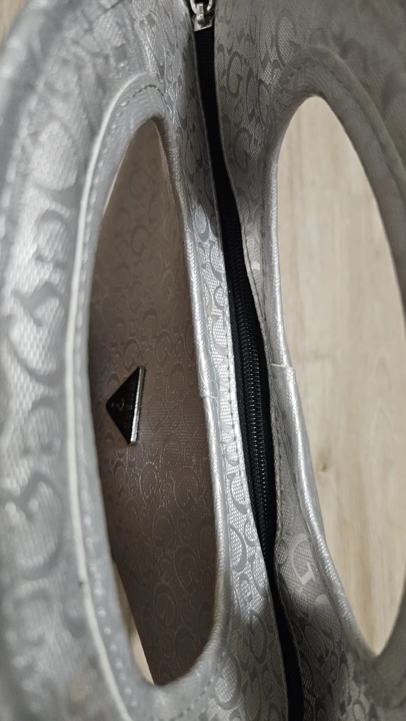 Guess Silver Monogram Tote Bag - photo 3