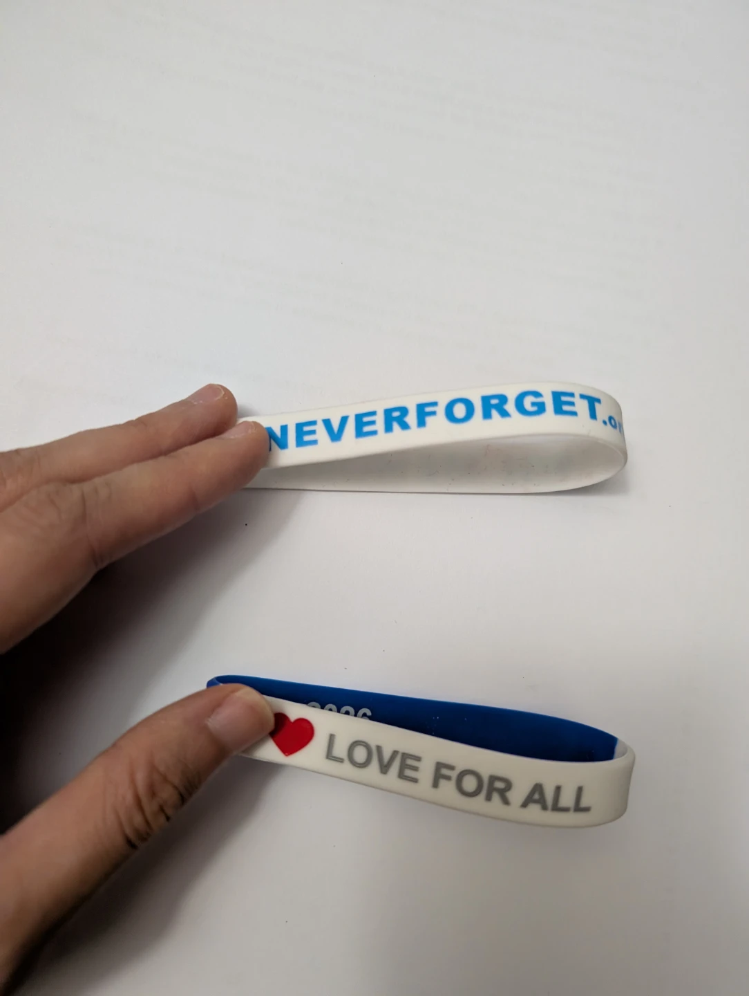 Never Forget / Love For All Wristbands