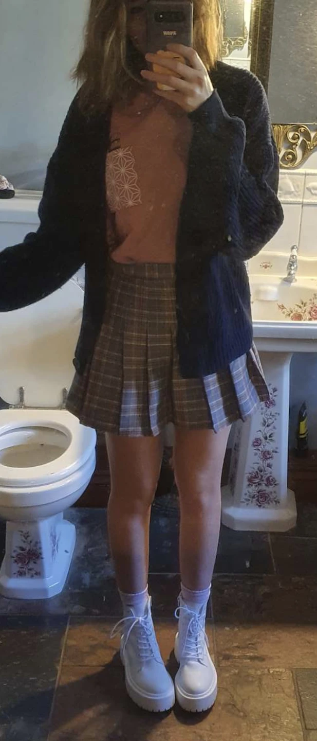 Plaid Pleated Mini Skirt - photo 3