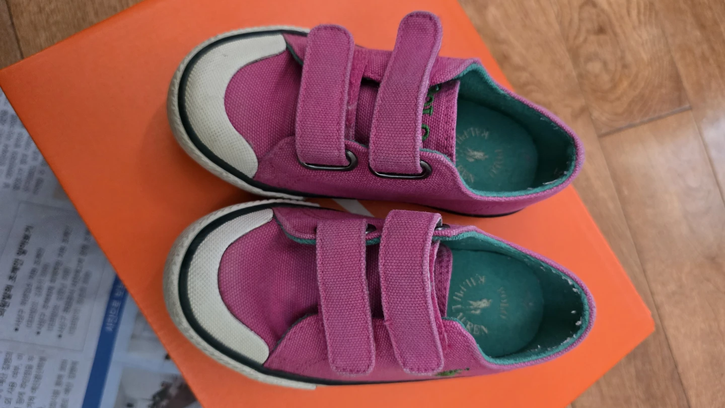 Pink Ralph Lauren Canvas Sneakers - Toddler Size 8
