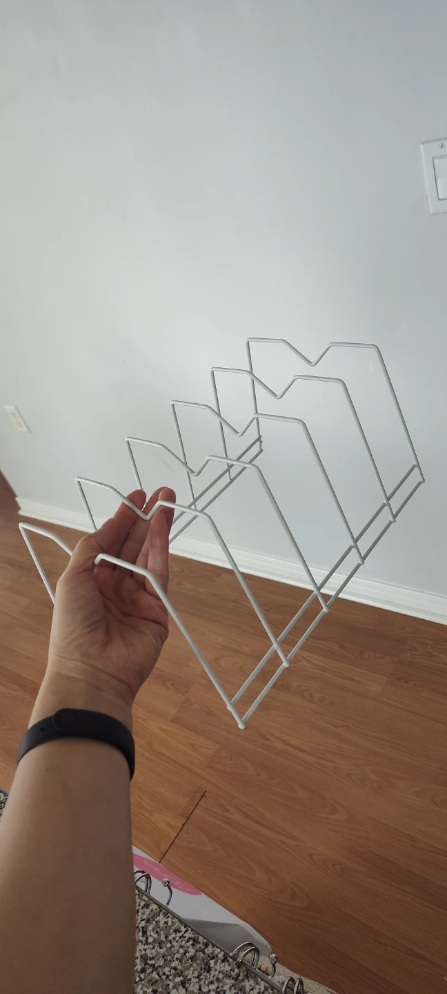 White Wire Lid/Plate Organizer - photo 3