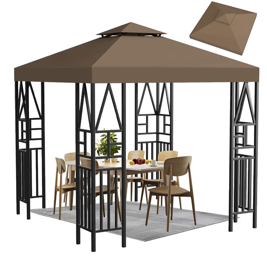 10x10 Gazebo Canopy Replacement Top Cover - Coffee - photo 5