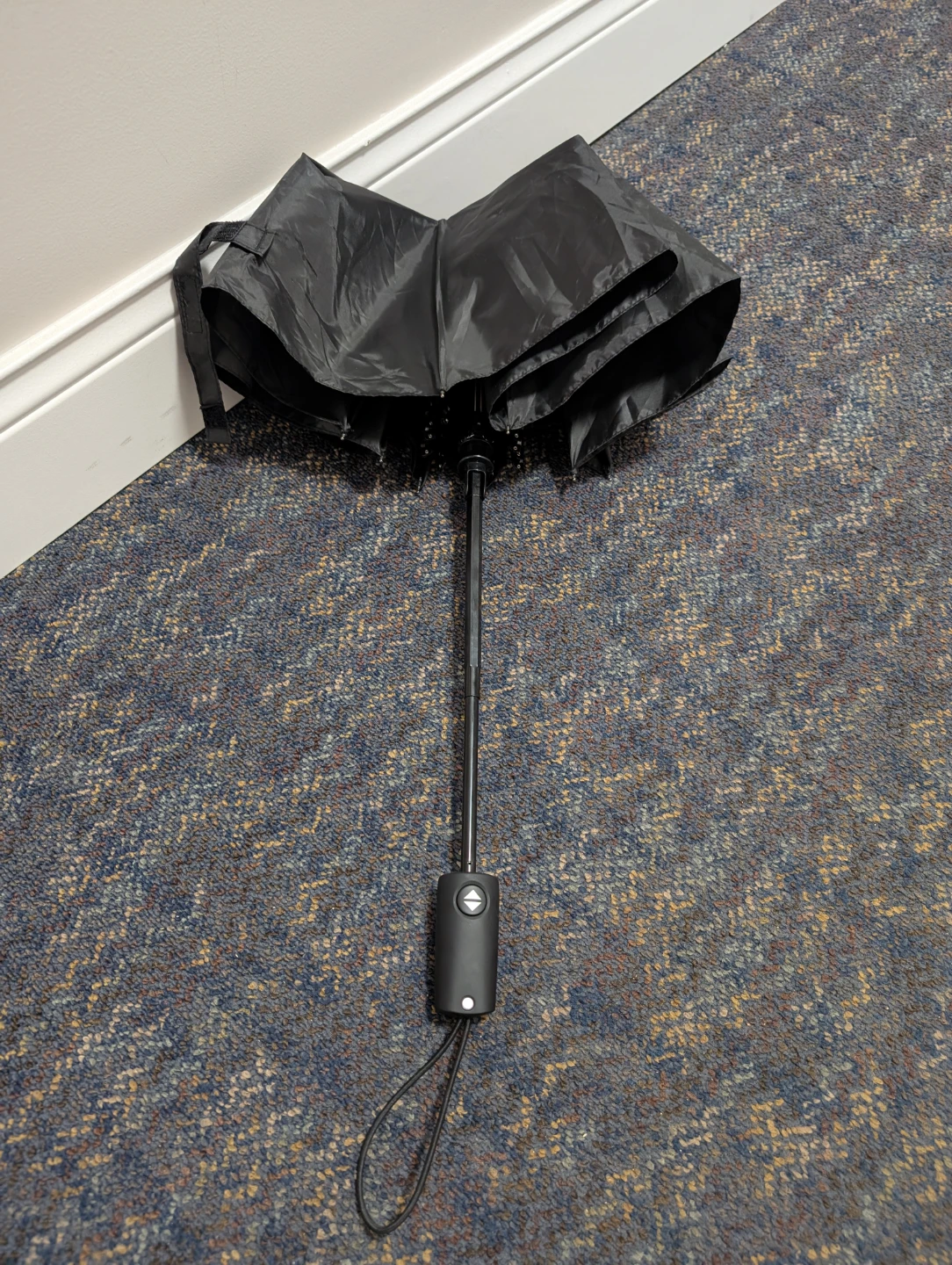 London Fog Automatic Compact Foldable Black Umbrella Open/Close - photo 3