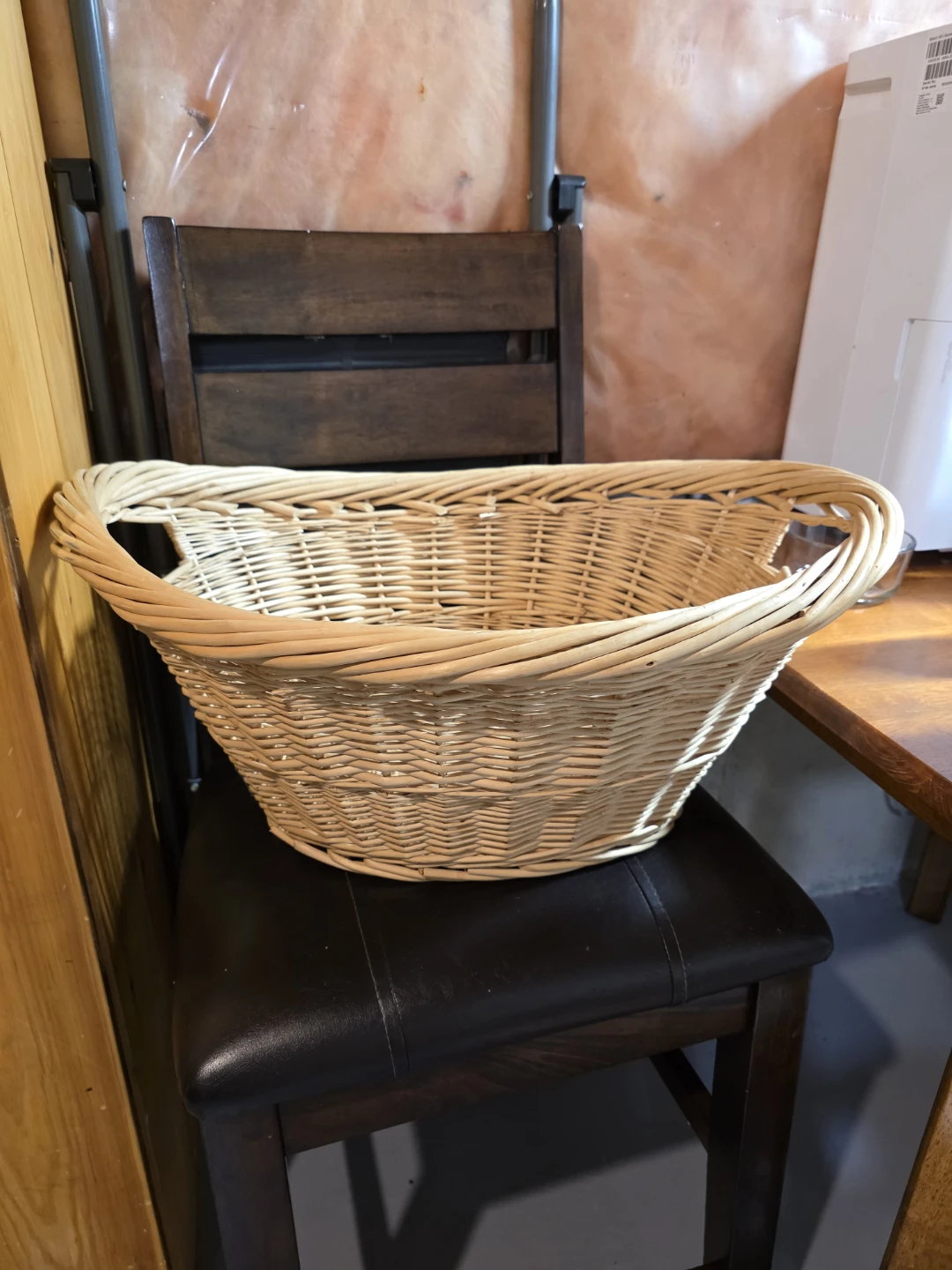 Wicker Storage Basket with Handles