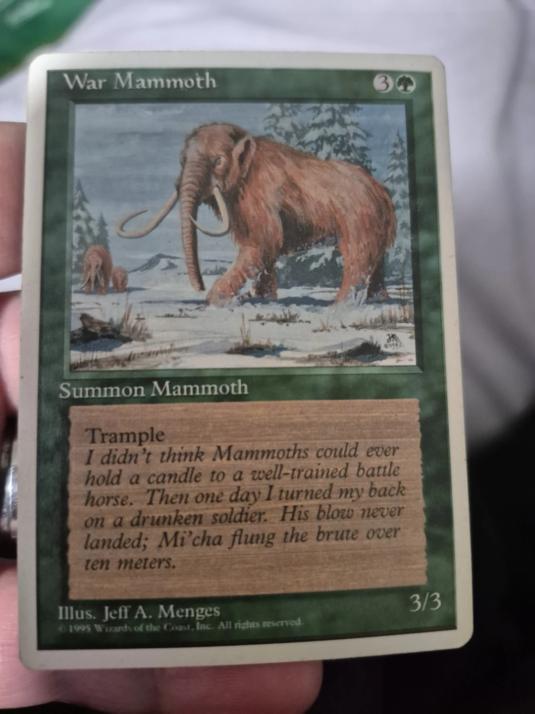 War Mammoth Magic The Gathering Card