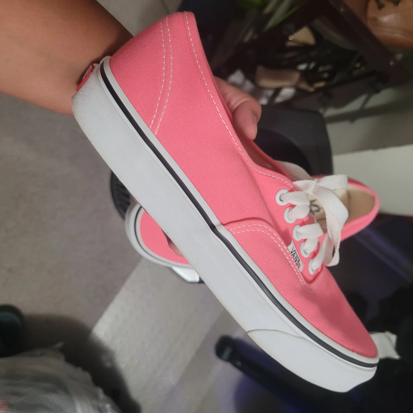 Vans Authentic Pink Canvas Sneakers - photo 4