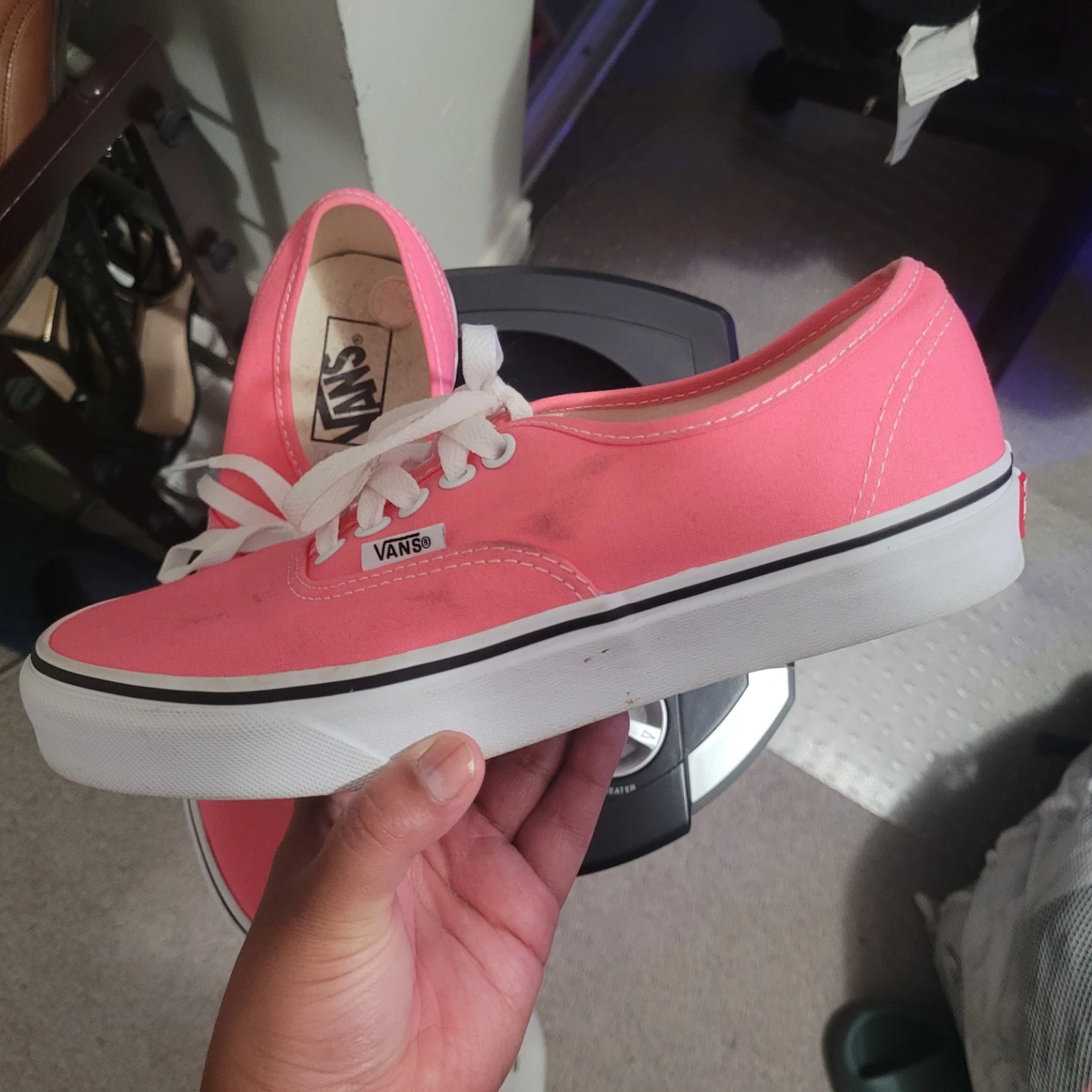 Vans Authentic Pink Canvas Sneakers - photo 5