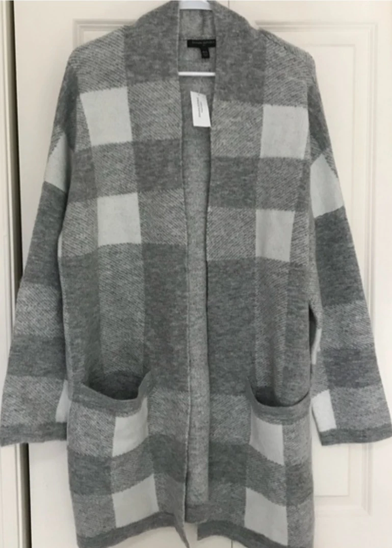 Banana Republic Buffalo Plaid Cardigan M/L