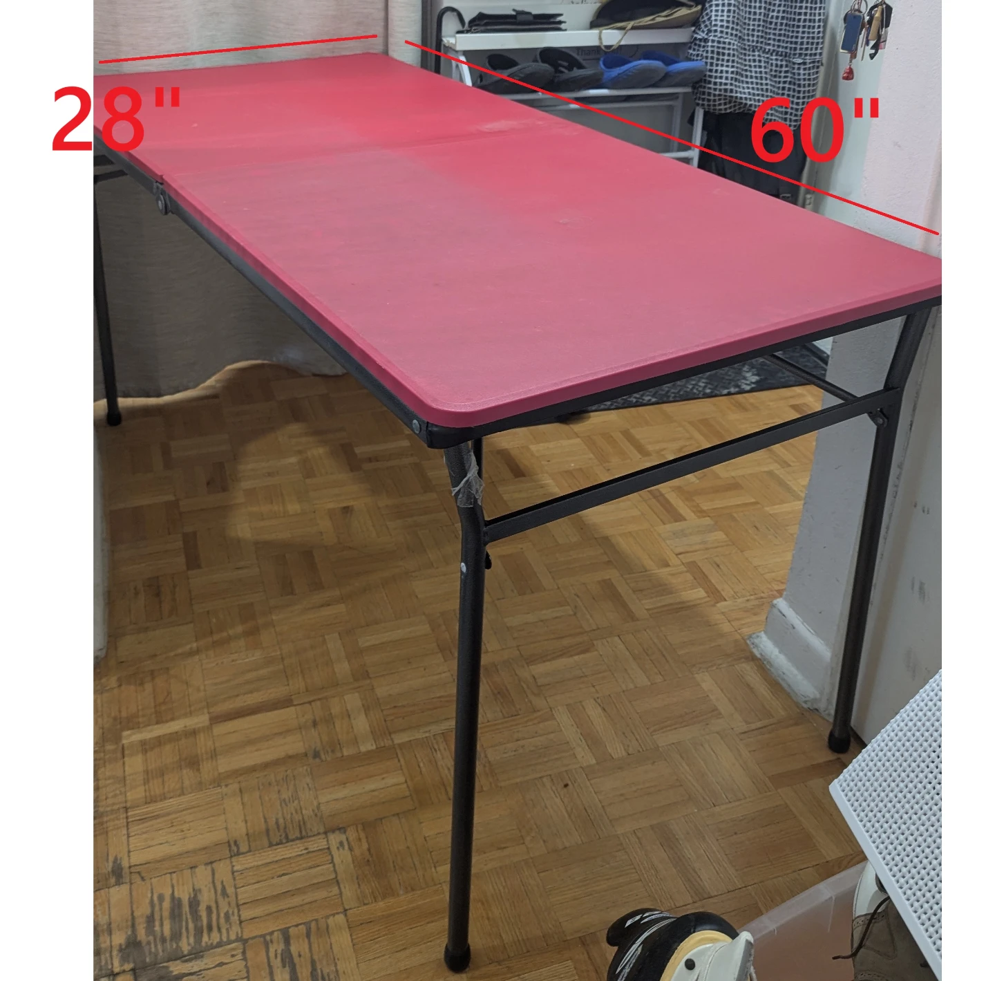 60x28" Portable Folding Resin Table Outdoor Camp Picnic