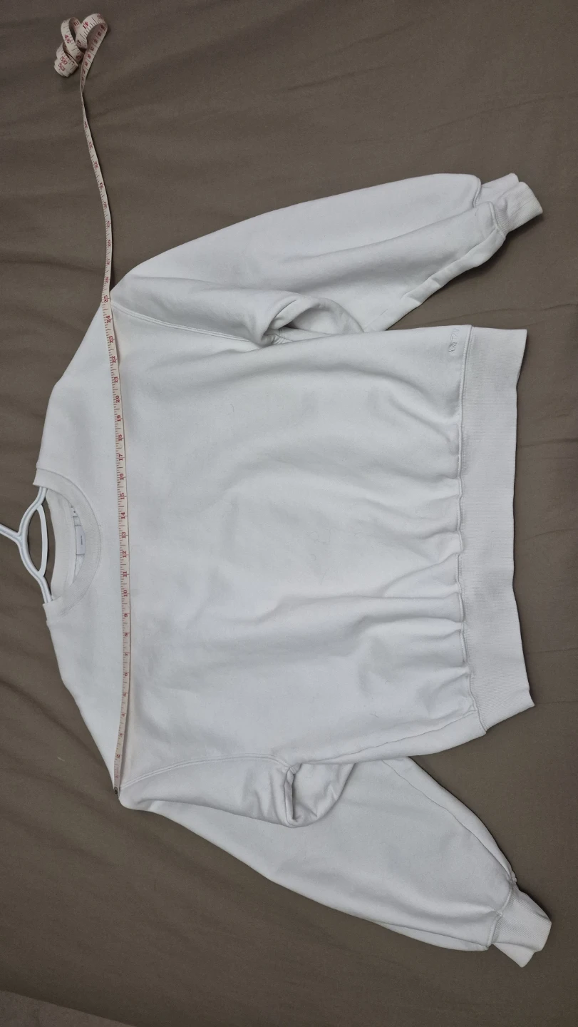 Aritzia Sweatfleece Cozy Fleece Crewneck - White - Size S - photo 4