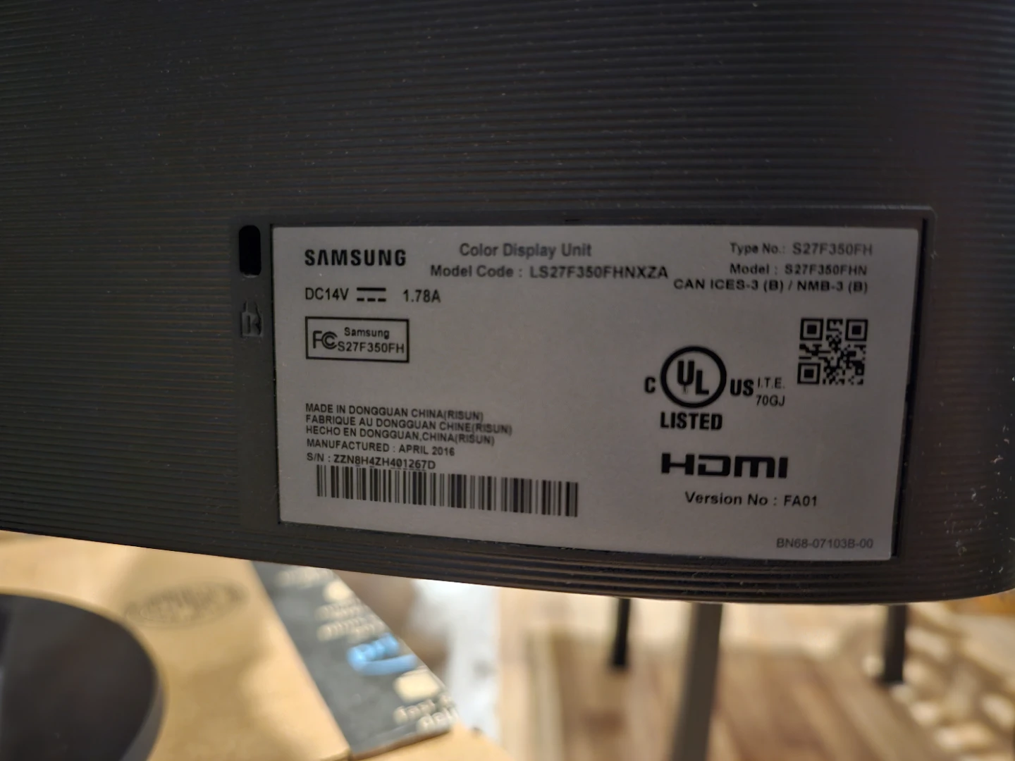 Samsung 27" Full HD 60hz LED monitor - photo 2