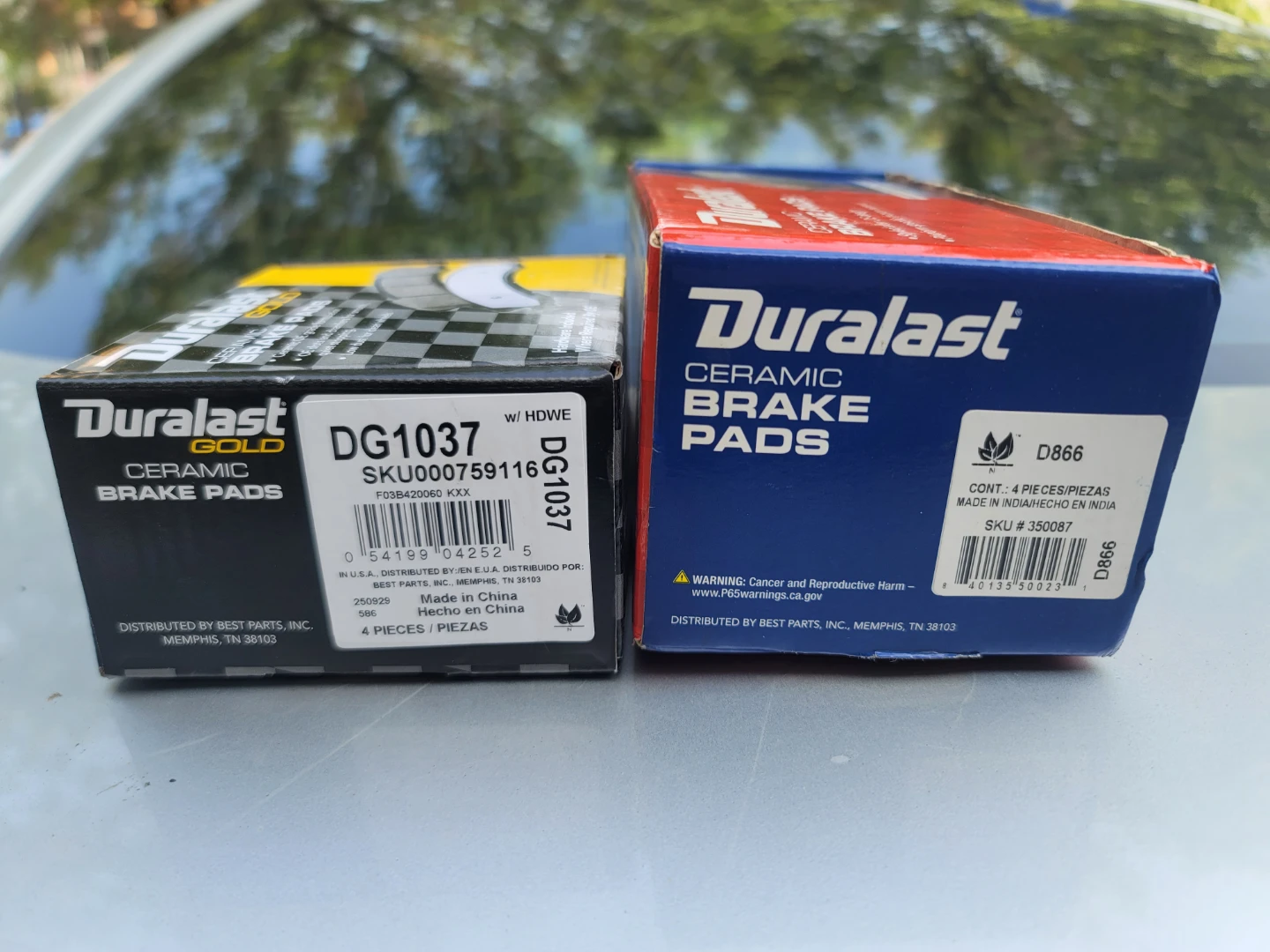 Duralast Ceramic Brake Pads (Front & Rear) for 2007 Jeep Compass