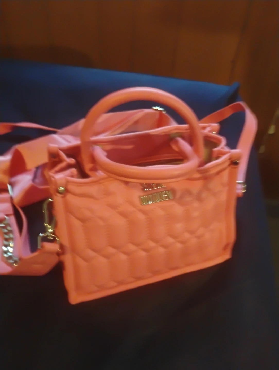 Steve Madden Pink Quilted Mini Handbag