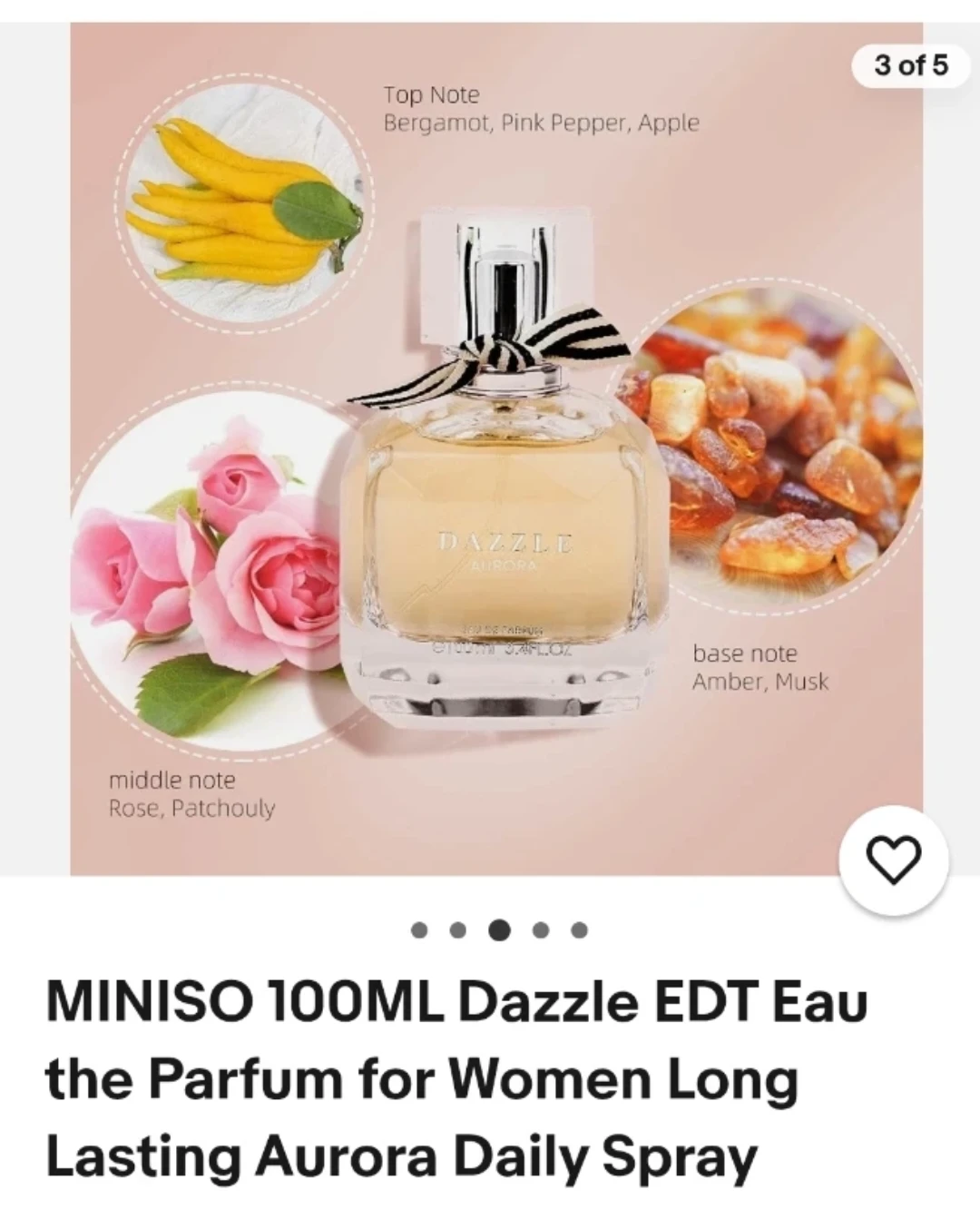 MINISO Dazzle Aurora Eau de Parfum for Women 100mL - photo 3