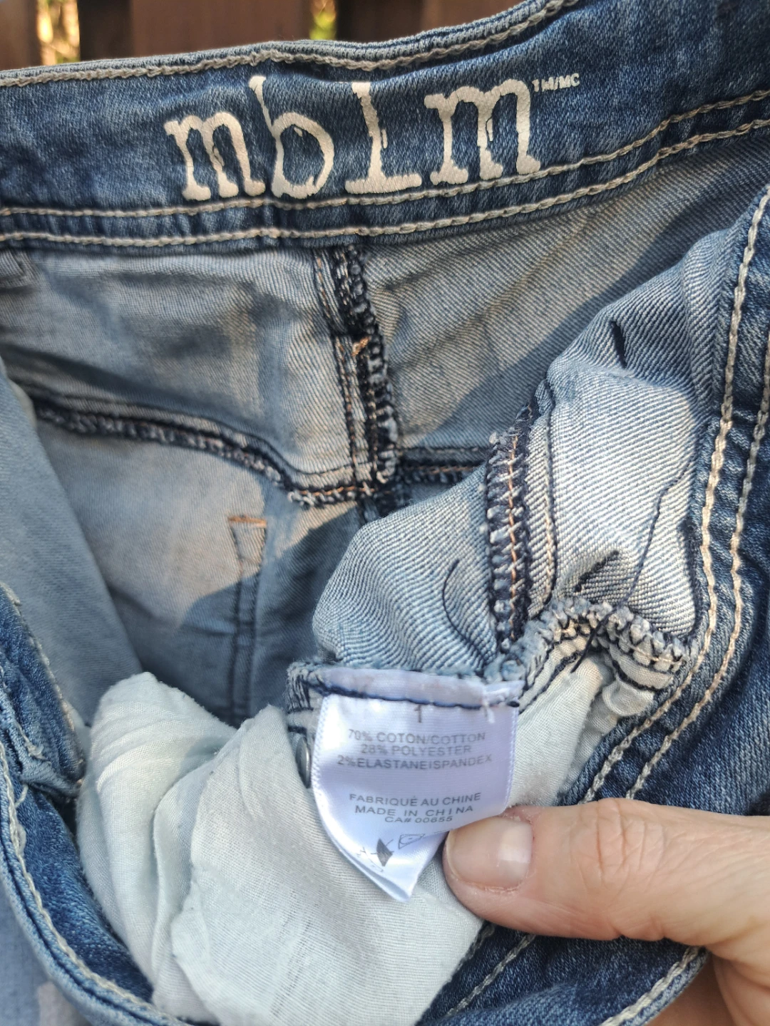 Distressed 3/4 Denim Jeans - photo 3