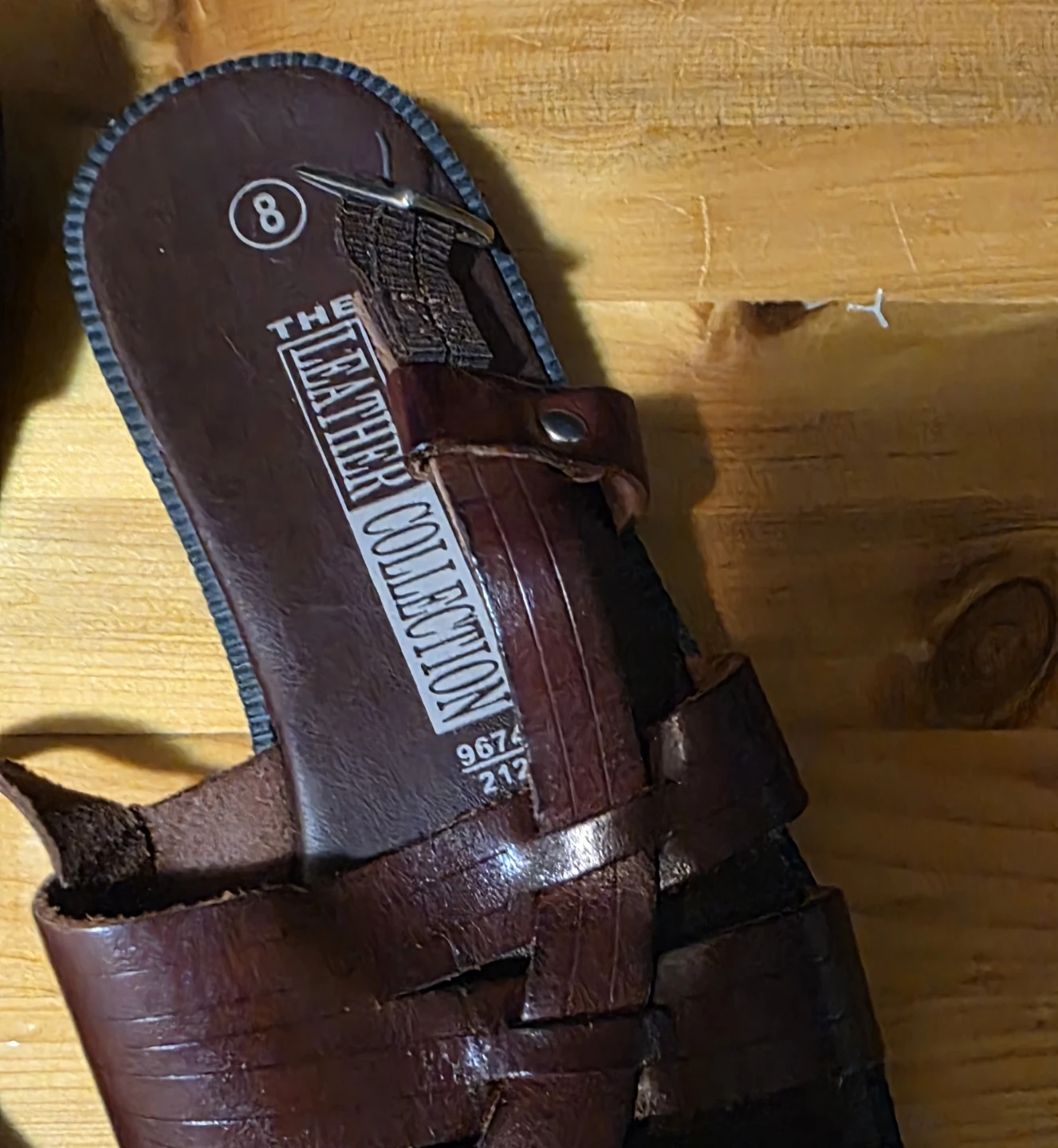 The Leather Collection Brown Gladiator Sandals - photo 4