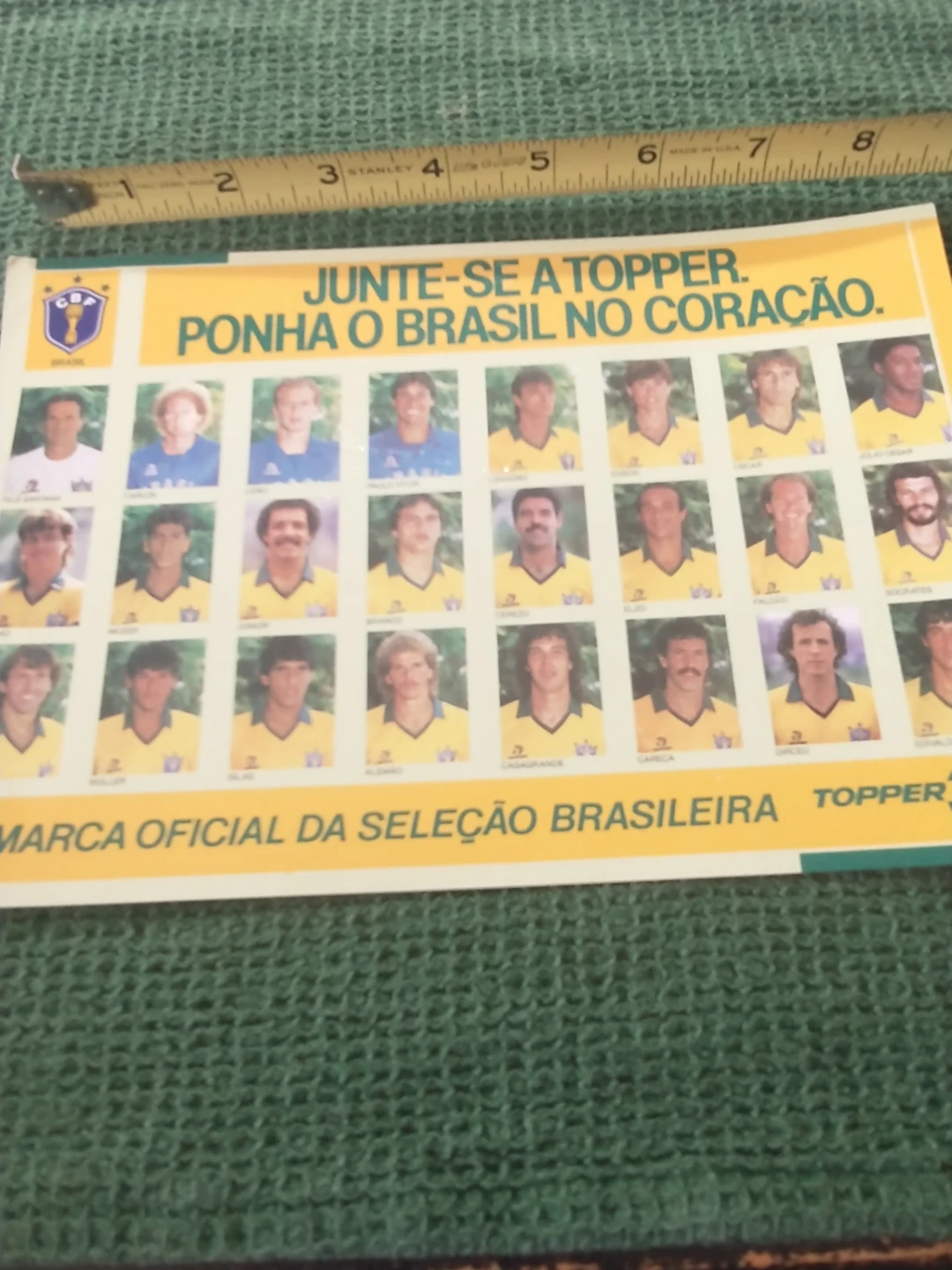 1986 World Cup Brazil National Soccer Team Picture 9x6" - photo 4