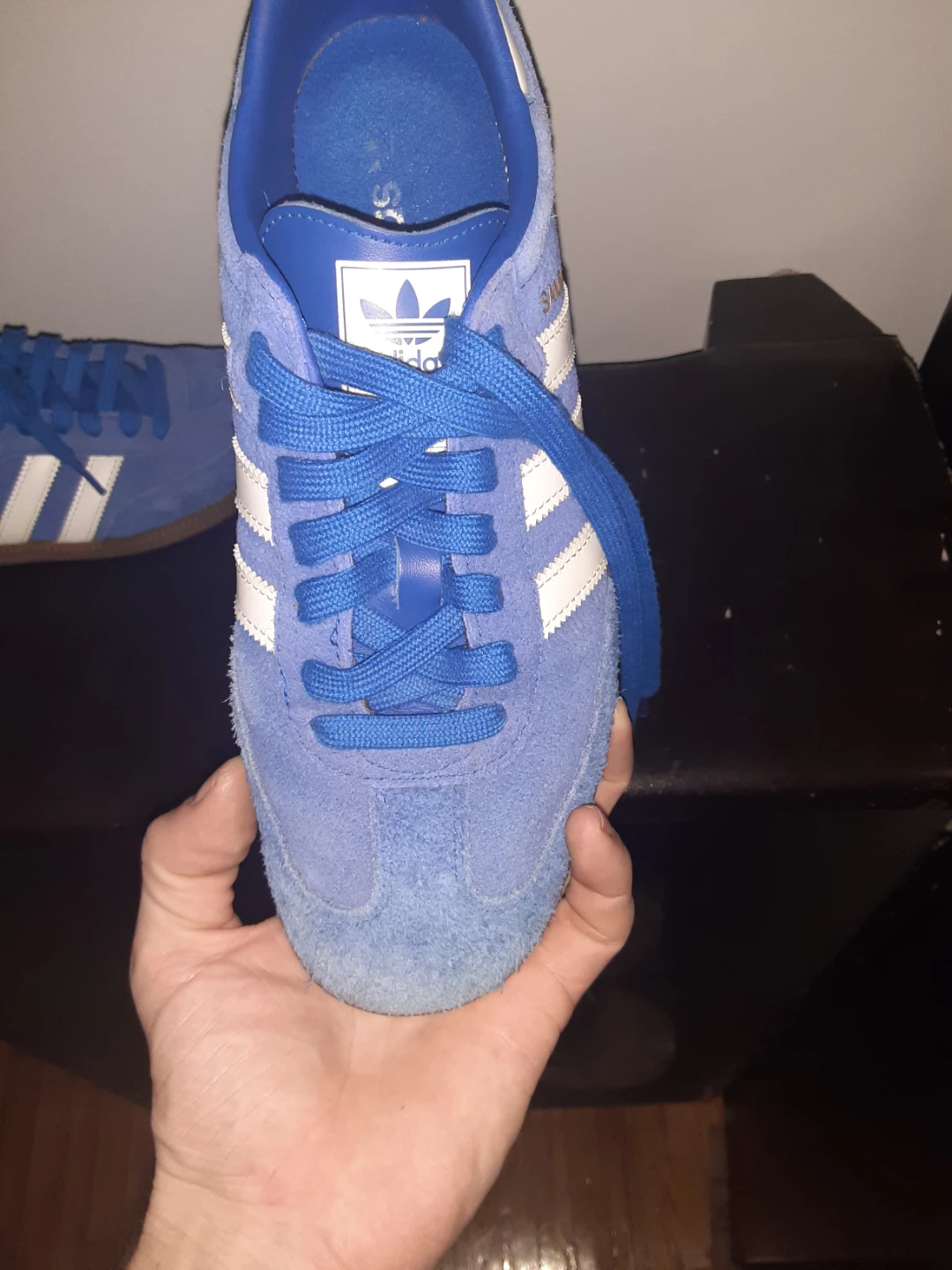 Adidas Samba blue suede sneakers - photo 2