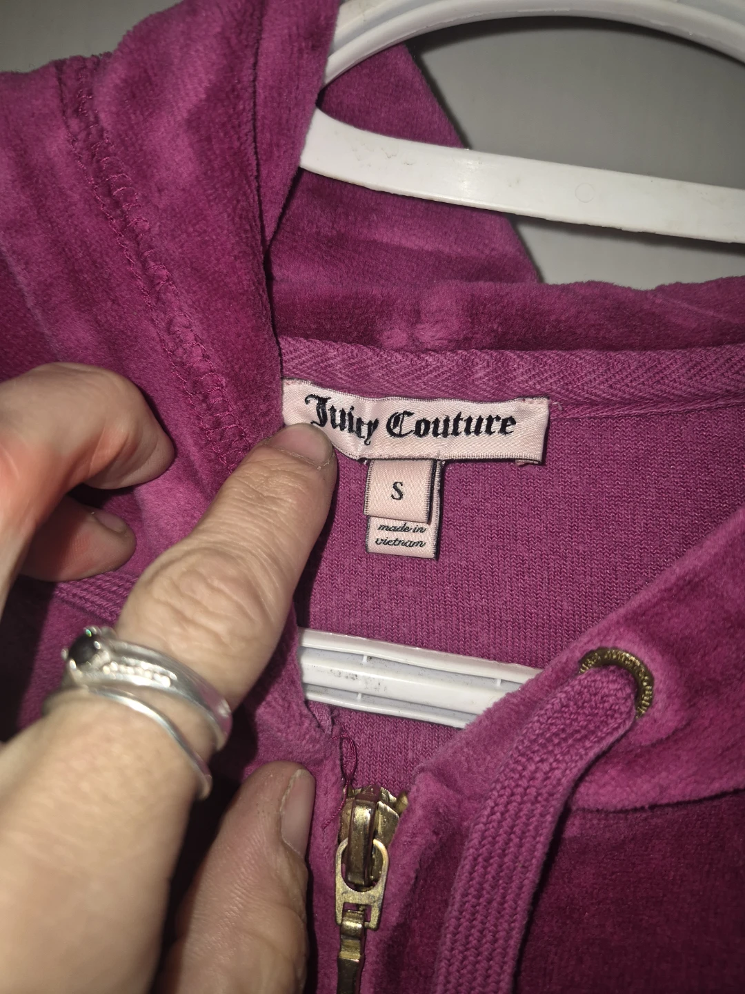 Juicy Couture Velour Hoodie - Size S - photo 2