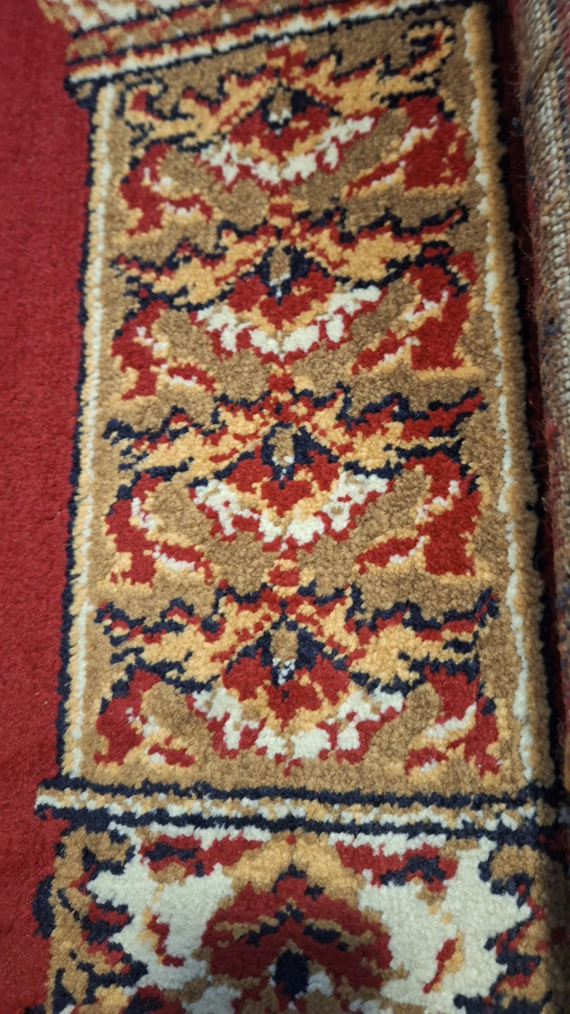 Heavy Red prayer rug with arch design  4' x 12' - photo 5