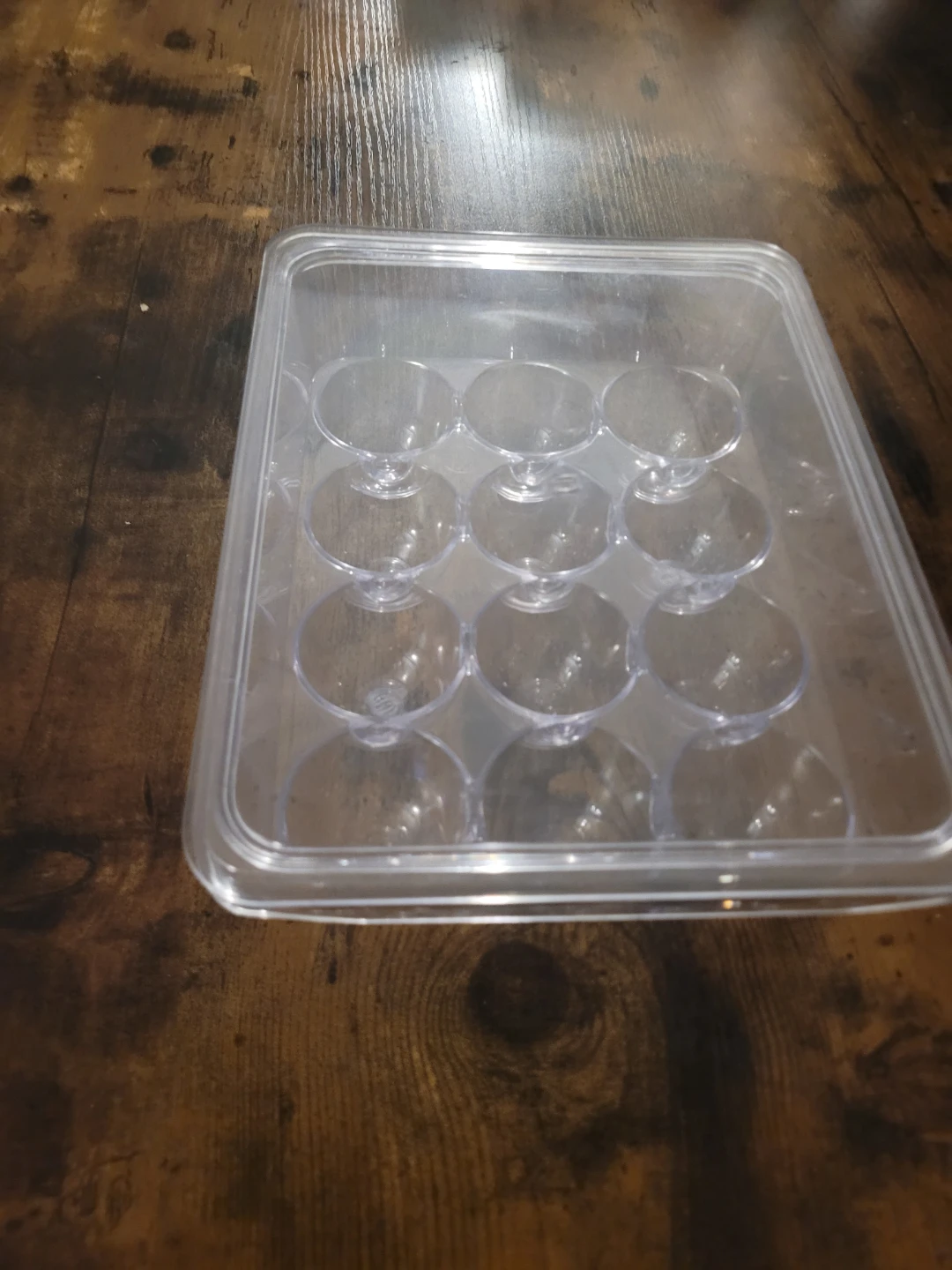 Clear Plastic 12-Cup Egg Carton