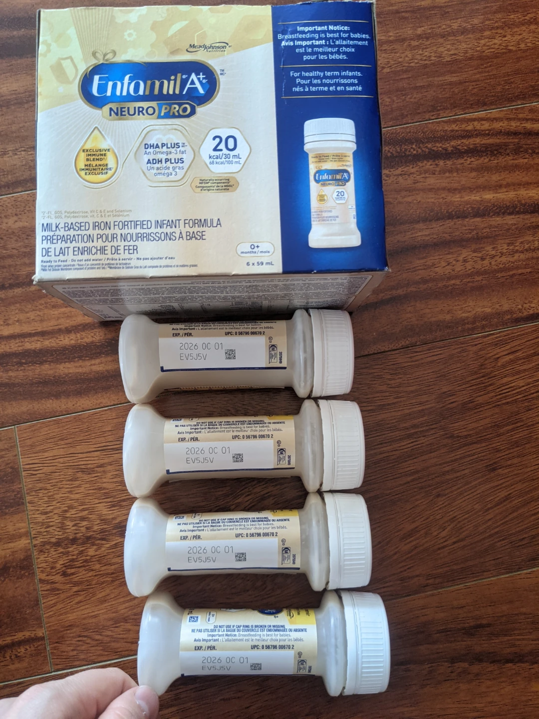 Enfamil Neuro Pro Infant Formula 4-pack. Exp: Oct 2026.