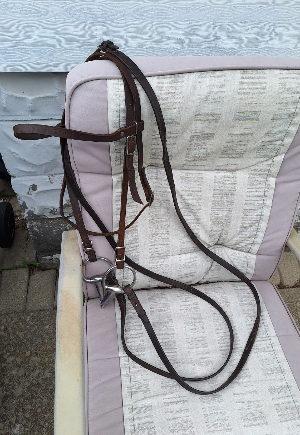 Horse Bridle with Korsteel Eggbutt Bit (Kit Cat Club rescue)