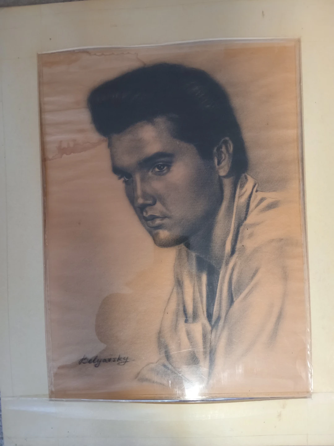 Signed Portraits- Elvis Presley, Whoopi Goldberg, JFK, Churchill - photo 3