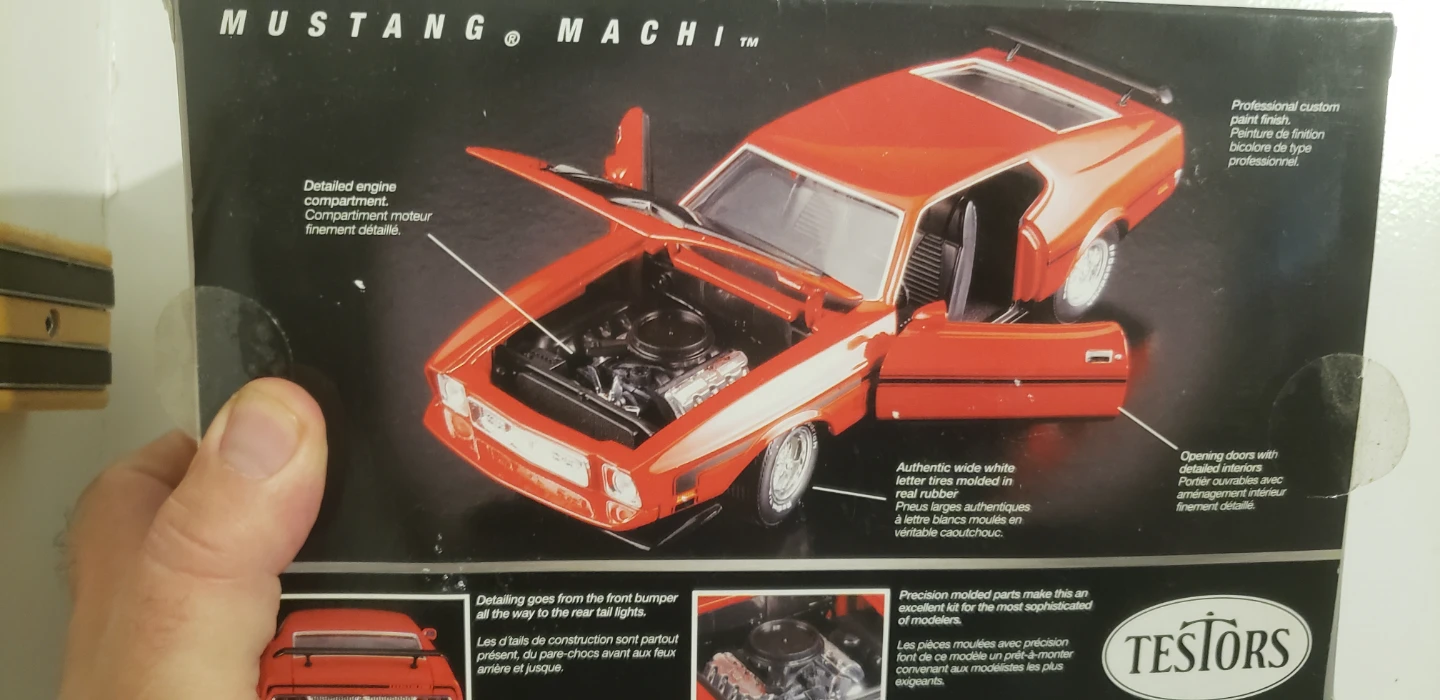 Testors Mustang Mach 1 Ultra Platinum Model Kit - photo 2