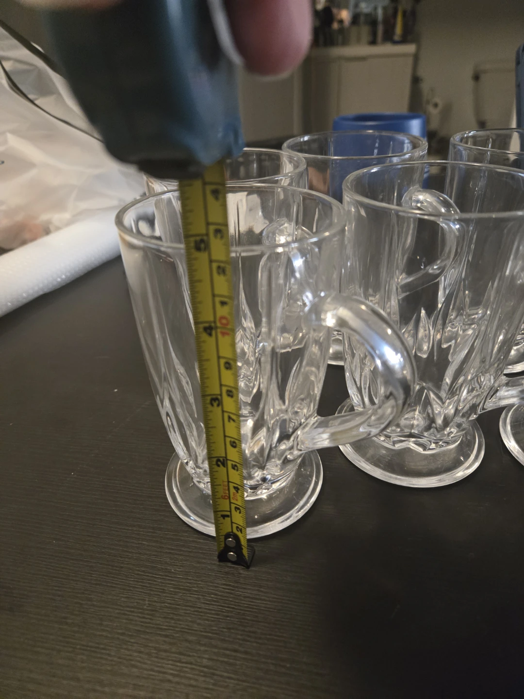 Blinkmax Clear Glass Mugs Set of 6 - photo 4
