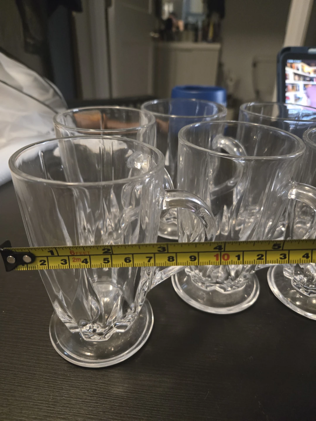 Blinkmax Clear Glass Mugs Set of 6 - photo 5