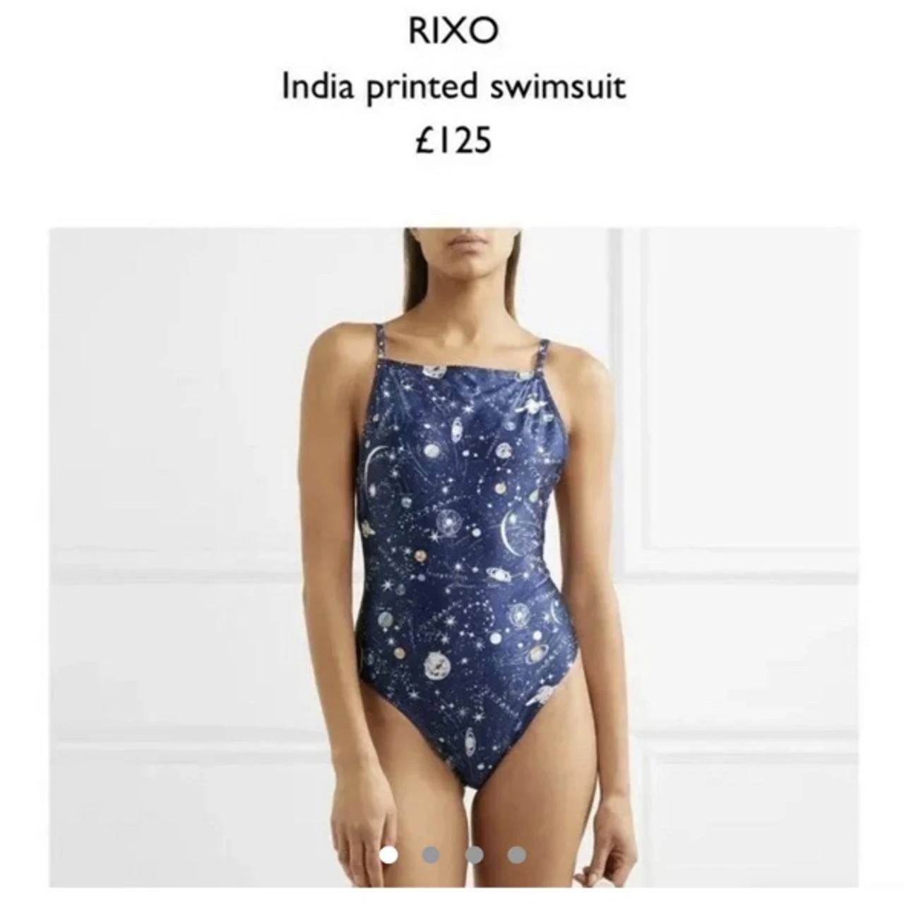 Seafolly Blue Star Print Swimsuit Size 14