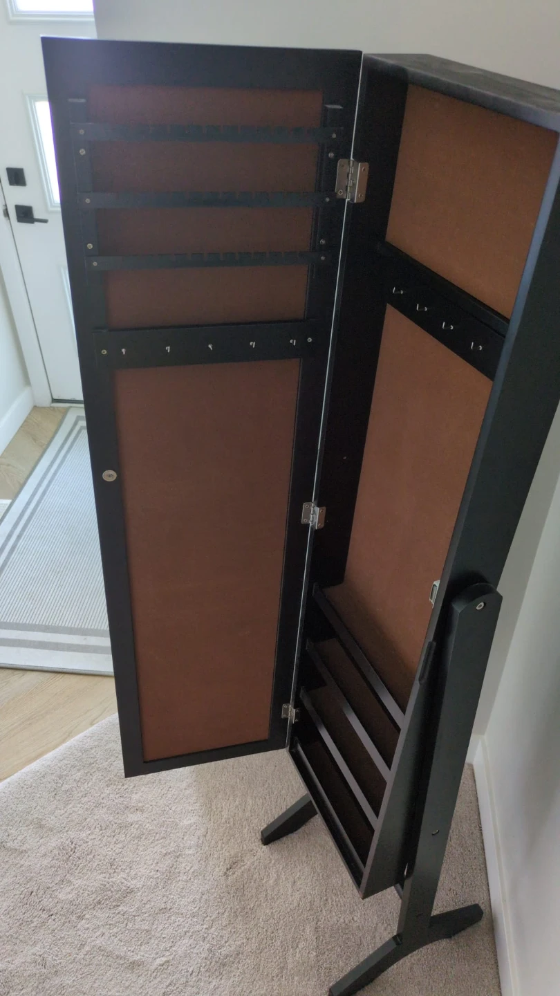 Standing Jewellery Armoire with Mirror - photo 4